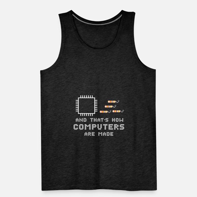 Computer Hardware PC Nerd Mainboard Männer Premium Bio Tank Top