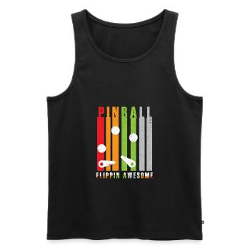 Pinball Pinball Pinball Machine Skill - Men's Premium Organic Tank Top - black - Front - AI Model Male 178 light (178cm)