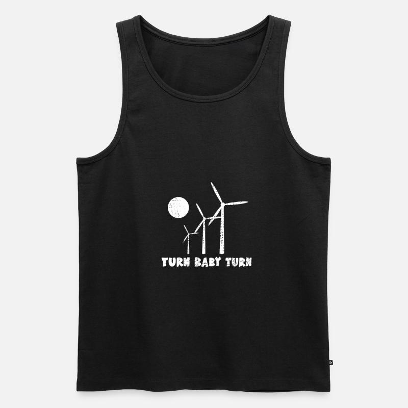 Éoliens éoliens éoliens éoliens - Débardeur bio Premium Homme - noir