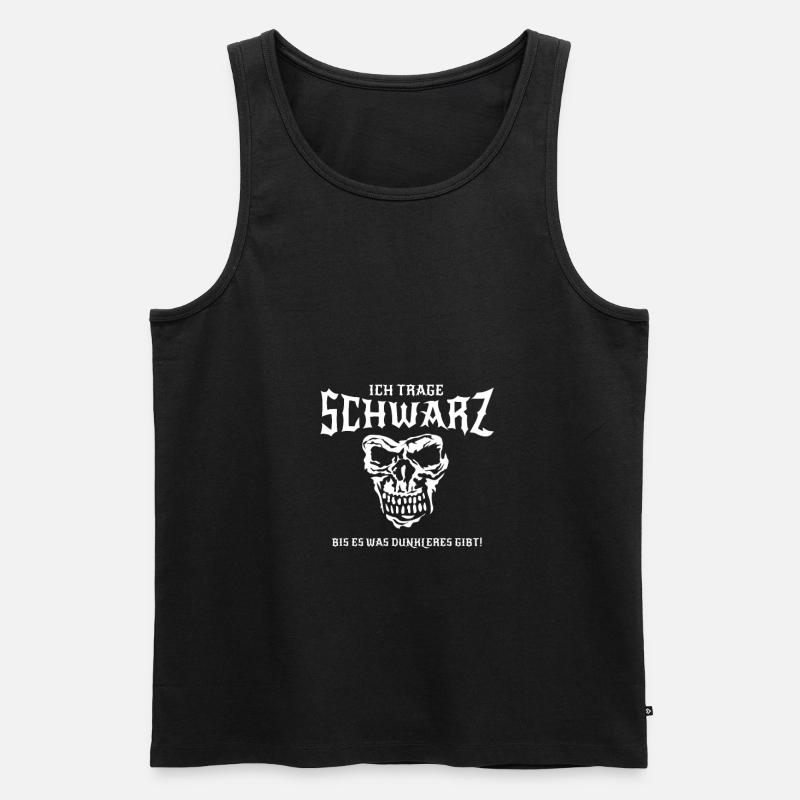Schwarze Kleidung Gothik Emo Rock - Männer Premium Bio Tank Top - Schwarz