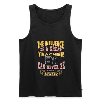 Teacher Influence Teacher Training School Teacher - Men's Premium Organic Tank Top - black - Front - AI Model Male 178 light (178cm)