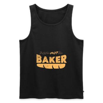 Boulangerie Pain Boulangerie - Débardeur bio Premium Homme - noir - Devant - Michal (187cm)