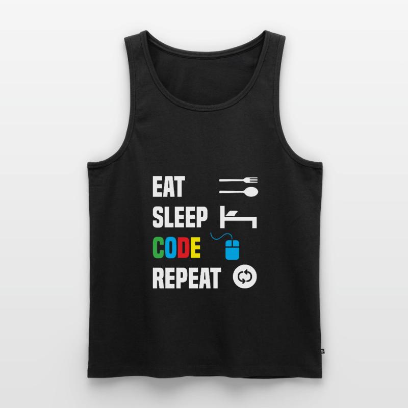 Code Codierung Coder Kodierung Informatiker Männer Premium Bio Tank Top