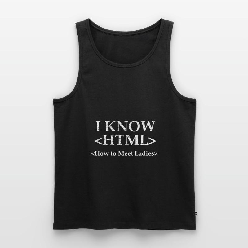 Code Codierung Coder Kodierung Informatiker Männer Premium Bio Tank Top