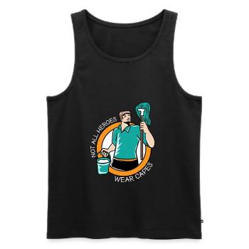 Caretaker Caretaker Craftsman Repair - Men's Premium Organic Tank Top - black - Front - AI Model Male 178 light (178cm)