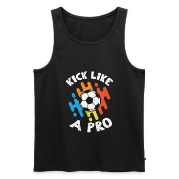 Football Footballers Football players Men's football - Men's Premium Organic Tank Top - black - Front - Michal (187cm)