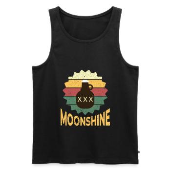 Schnaps brennen Schnapsbrenner Selbstgebrannter - Männer Premium Bio Tank Top - Schwarz - Vorne - AI Model Male 178 light (178cm)