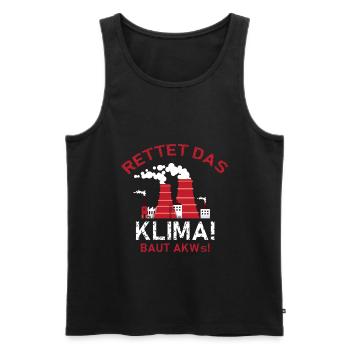 Atomkraftwerk AKW Atomkraft Nuclear Klimawandel - Männer Premium Bio Tank Top - Schwarz - Vorne - AI Model Male 178 light (178cm)