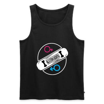 Skateboard Skateboarder Skater Skateboarding - Men's Premium Organic Tank Top - black - Front - Michal (187cm)