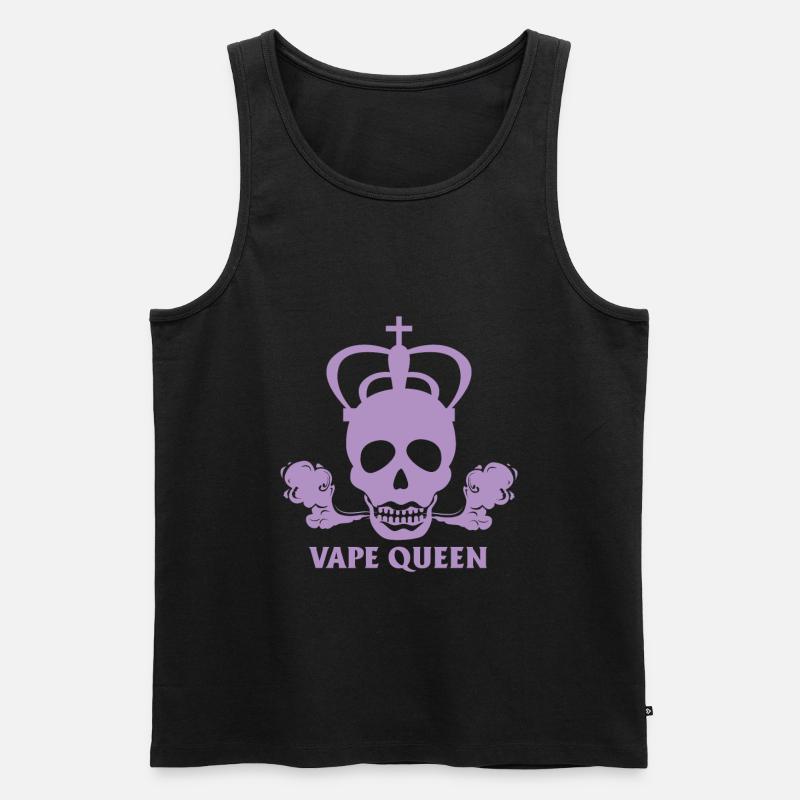 E-Zigarette E-Shisha Dampf Liquid - Männer Premium Bio Tank Top - Schwarz