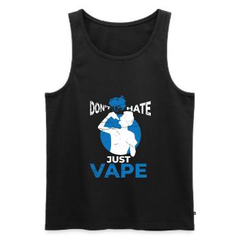 Elektro Zigarette E-Zigarette E-Shisha Vape - Männer Premium Bio Tank Top - Schwarz - Vorne - AI Model Male 178 light (178cm)