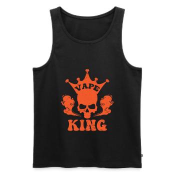 Elektro Zigarette E-Zigarette E-Shisha Vape - Männer Premium Bio Tank Top - Schwarz - Vorne - AI Model Male 178 light (178cm)