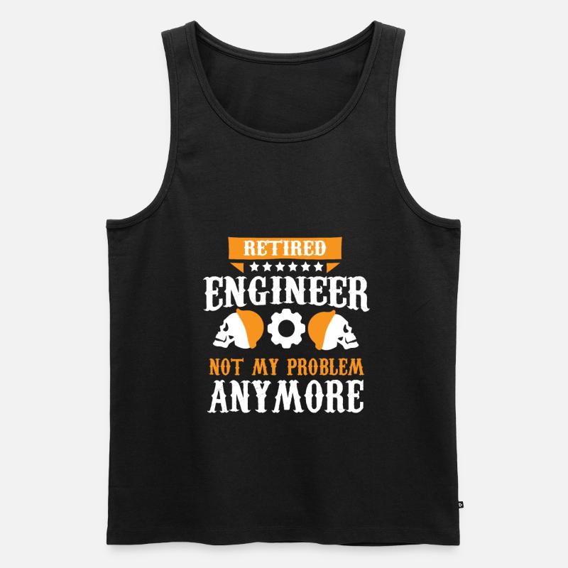Ingenieur Techniker Technisches System - Männer Premium Bio Tank Top - Schwarz