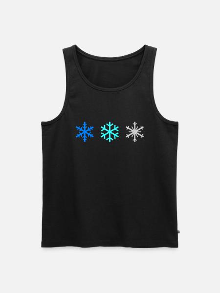 SNOWFLAKES - Men's Premium Organic Tank Top - black