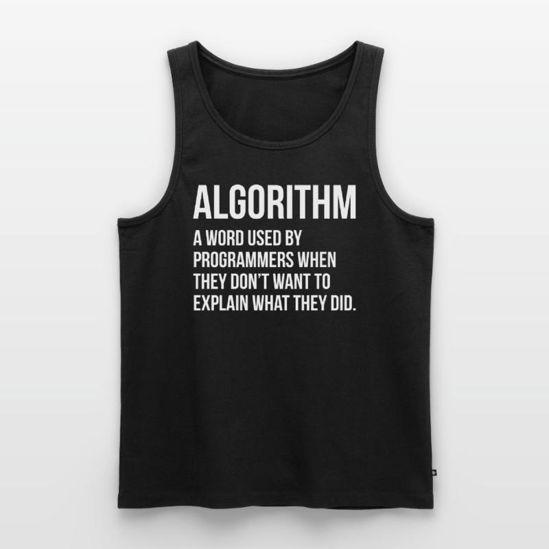 Algorithm Programming Informatic Geschenk Männer Premium Bio Tank Top