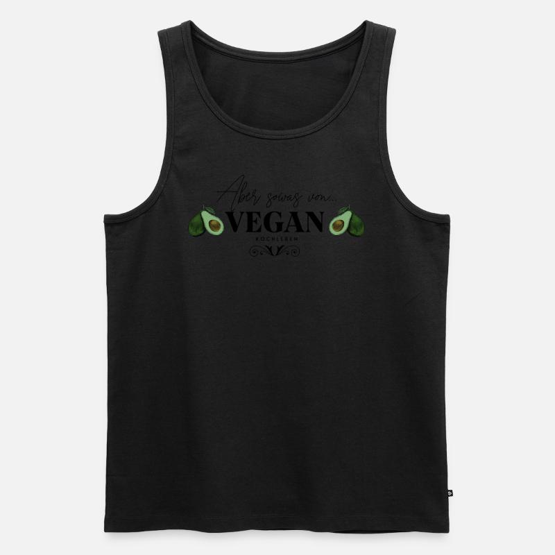 Vegan Design - Männer Premium Bio Tank Top - Schwarz