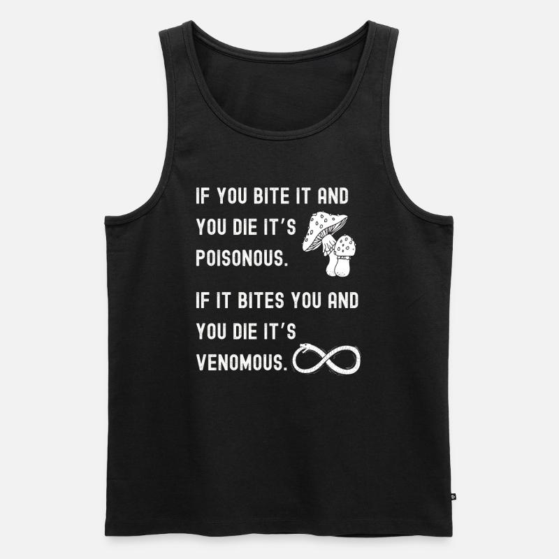Giftig vs. giftig - Männer Premium Bio Tank Top - Schwarz