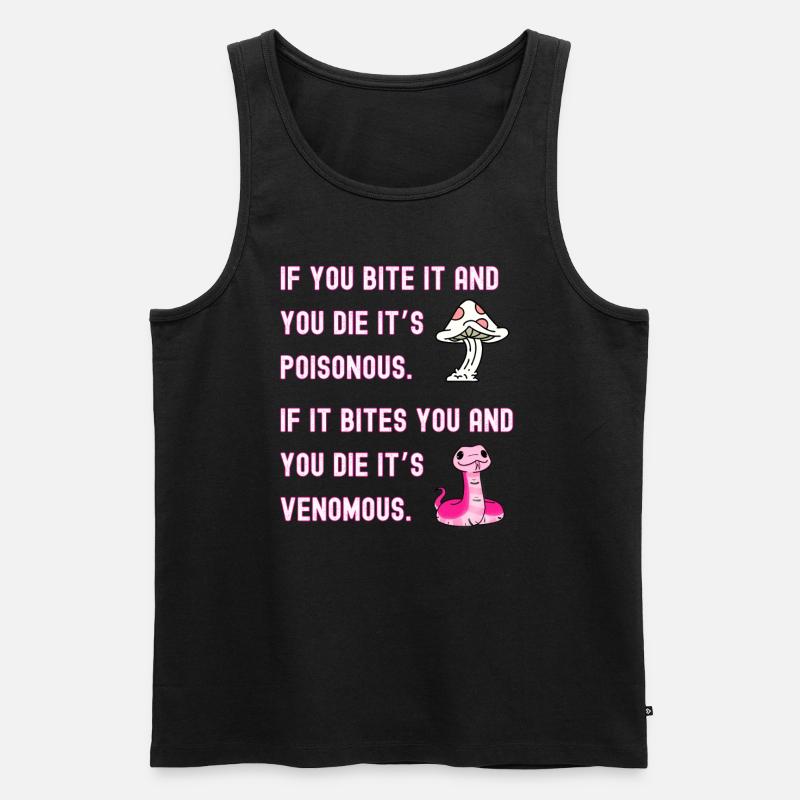 Giftig vs. giftig - Männer Premium Bio Tank Top - Schwarz