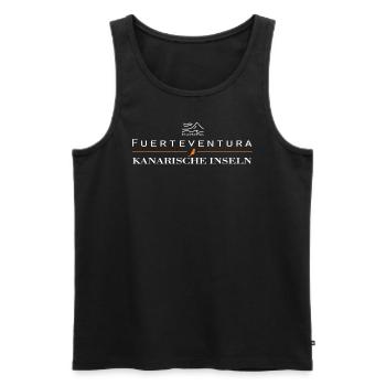 Fuerteventura Kanarische Inseln Orange - Männer Premium Bio Tank Top - Schwarz - Vorne - Michal (187cm)
