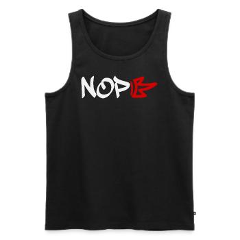 No Kings in America since 1776 - Männer Premium Bio Tank Top - Schwarz - Vorne - AI Model Male 178 light (178cm)