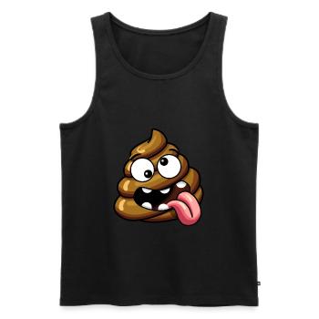 Crazy bunch of shit - Men's Premium Organic Tank Top - black - Front - AI Model Male 178 light (178cm)