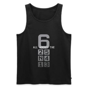 When life gets you down - Motorcycle / Motorrad - Men's Premium Organic Tank Top - black - Front - AI Model Male 178 light (178cm)