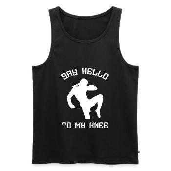 Muay Thai Thai Boxing - Débardeur bio Premium Homme - noir - Devant - Michal (187cm)