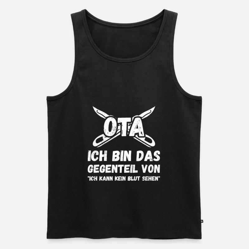 OTA Operationstechnischer Assistent - Männer Premium Bio Tank Top - Schwarz
