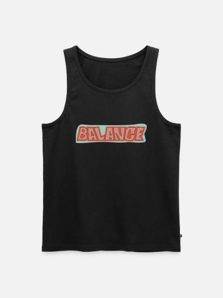 Balance - Männer Premium Bio Tank Top - Schwarz