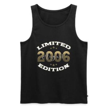 18th Birthday Original August 2006 Vintage 2006 - Men's Premium Organic Tank Top - black - Front - Michal (187cm)