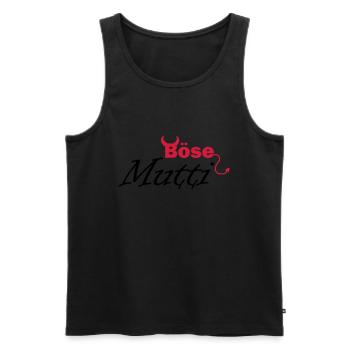 böse Mutti - Männer Premium Bio Tank Top - Schwarz - Vorne - Michal (187cm)
