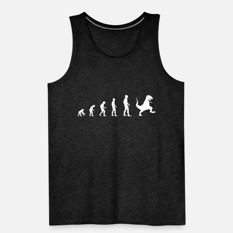 Dinosaure Pilonnage T-Rex Mignon - Evolution Débardeur bio Premium Homme