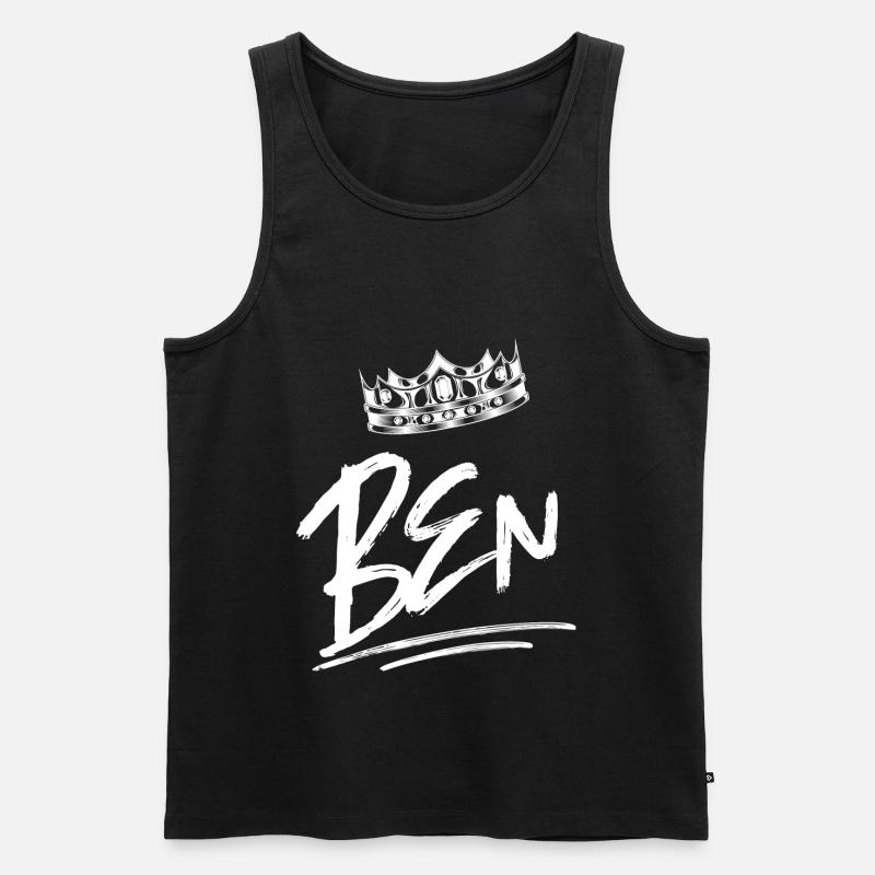 Ben - Männer Premium Bio Tank Top - Schwarz