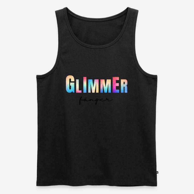 Healing Vibes - Männer Premium Bio Tank Top - Schwarz