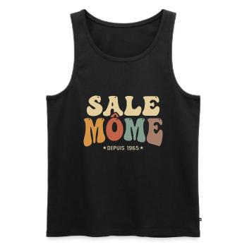 1965 cadeau anniversaire Homme sale môme 60 ans - Débardeur bio Premium Homme - noir - Devant - Michal (187cm)