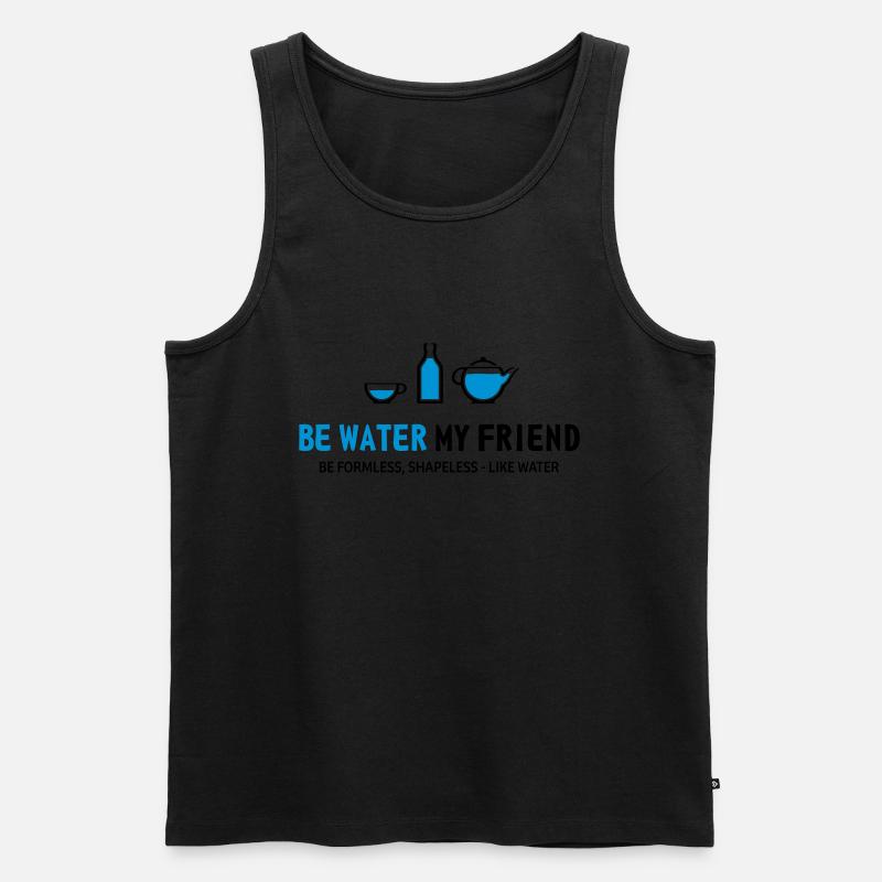 be water - Männer Premium Bio Tank Top - Schwarz
