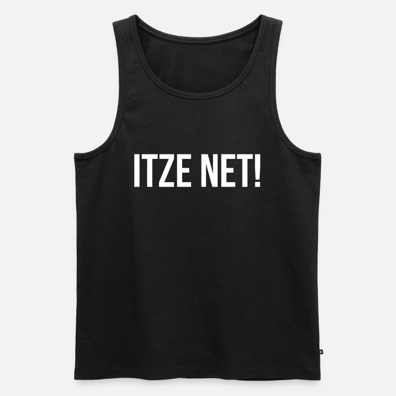 Itze Net! - Männer Premium Bio Tank Top - Schwarz