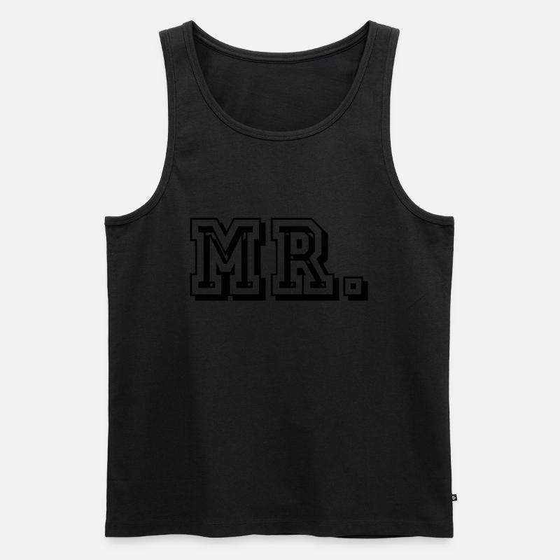 Mr - Männer Premium Bio Tank Top - Schwarz