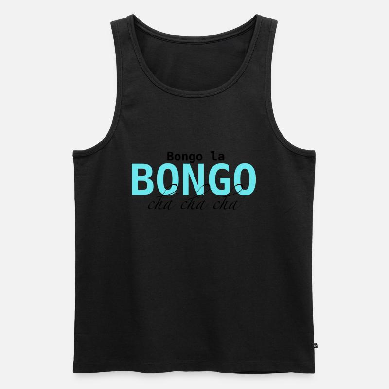 Bongo Beat – Rhythmus im Blut - Männer Premium Bio Tank Top - Schwarz