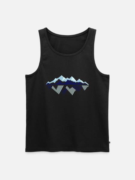 Tauern - Männer Premium Bio Tank Top - Schwarz