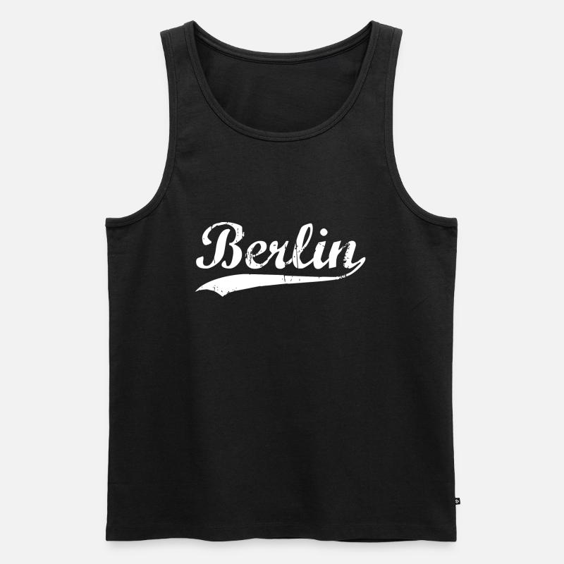 Berlin - Männer Premium Bio Tank Top - Schwarz