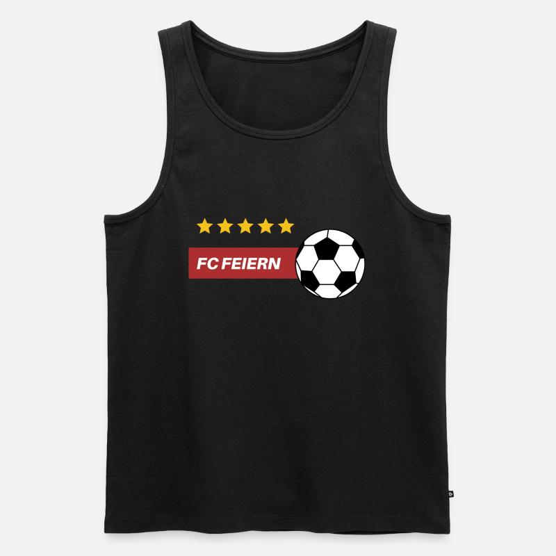 FC Feiern - Männer Premium Bio Tank Top - Schwarz