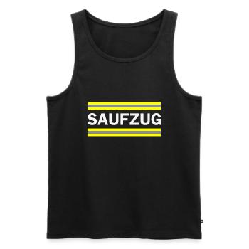 Saufzug Karneval Feuerwehr Kostüm - Männer Premium Bio Tank Top - Schwarz - Vorne - Michal (187cm)