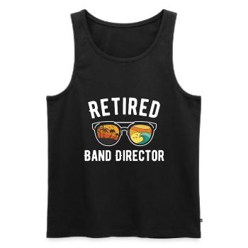 Beach excursion of a retired band director. - Men's Premium Organic Tank Top - black - Front - Michal (187cm)