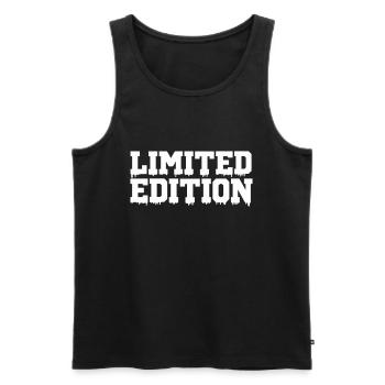 Édition limitée - Débardeur bio Premium Homme - noir - Devant - Michal (187cm)