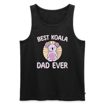 Best Koala Papa Ever for Men - Men's Premium Organic Tank Top - black - Front - AI Model Male 178 light (178cm)