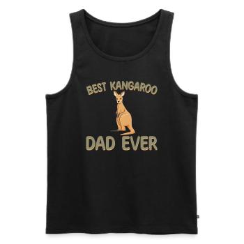 Best Kangaroo Father of All Time - Men's Premium Organic Tank Top - black - Front - Michal (187cm)
