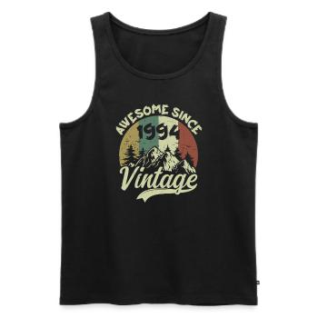 Jahrgang 1994 Geburtstagsgeschenk 1994 - Männer Premium Bio Tank Top - Schwarz - Vorne - Michal (187cm)