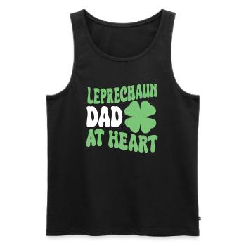 Kobold Papa - Männer Premium Bio Tank Top - Schwarz - Vorne - Michal (187cm)