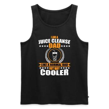Juice Cleanse Dad - Men's Premium Organic Tank Top - black - Front - Michal (187cm)